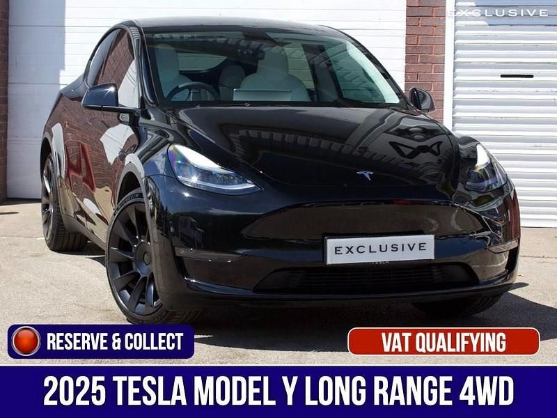 Black Used 2025 Tesla Model Y Long Range SUV | £40,750 - Image 1/4
