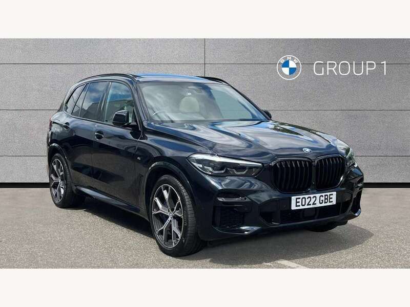 Black Used 2022 BMW X5 M Sport SUV | £52,350 (Expensive) - Image 1/4