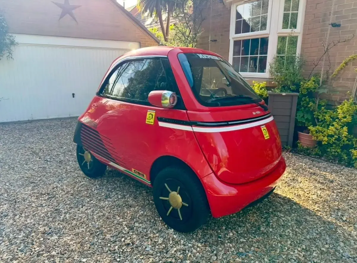New Micro Microlino 2025 Red Hatchback