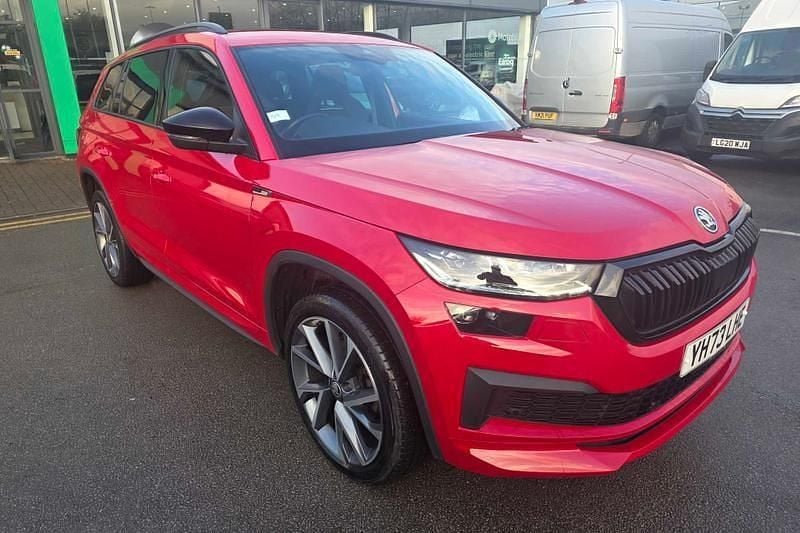 Used Skoda Kodiaq SportLine 110 HP (80 kW) 2023 Velvet red SUV
