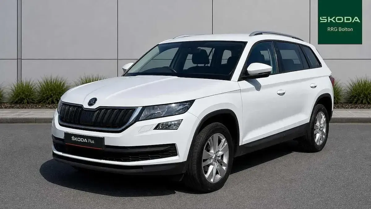 Used Skoda Kodiaq 110 HP (80 kW) 2017 Moon white metallic SUV