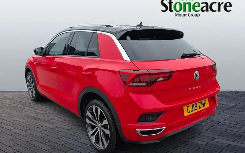Used VW T-Roc R-line 116 HP (85 kW) 2019 Red SUV