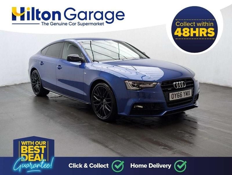 Used Audi A5 Sportback Advanced 245 HP (180 kW) 2016 Blue Hatchback