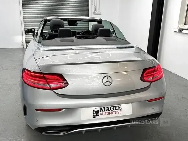 Used Mercedes C220 AMG line 2018 Silver Cabriolet