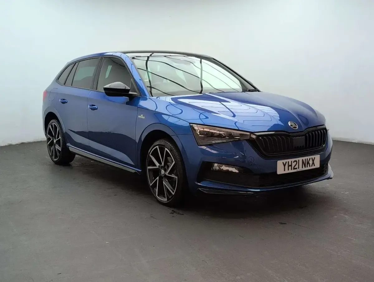 Used Skoda Scala Monte Carlo 85 HP (62 kW) 2021 Blue Hatchback