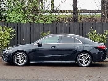 Used Mercedes CLA200 AMG line 163 HP (119 kW) 2021 Black Coupe