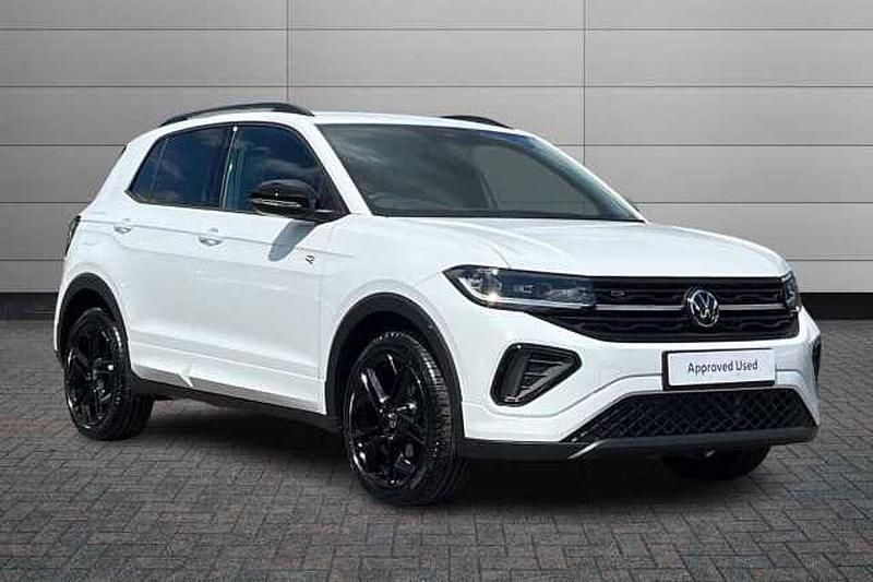 Pure white Used 2025 VW T-Cross Black Edition SUV | £27,490 - Image 1/4