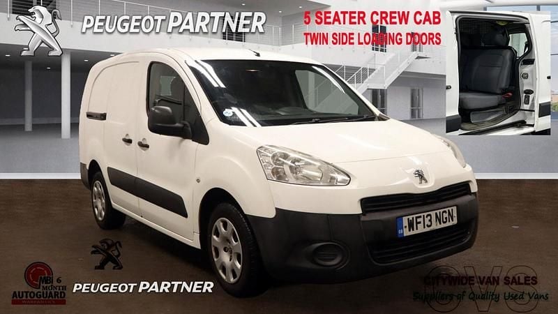 White Used 2013 Peugeot Partner S MPV | £3,995 (Expensive) - Image 1/4