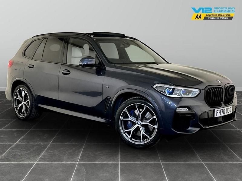 Grey Used 2021 BMW X5 M Sport SUV | £37,395 (Good price) - Image 1/2