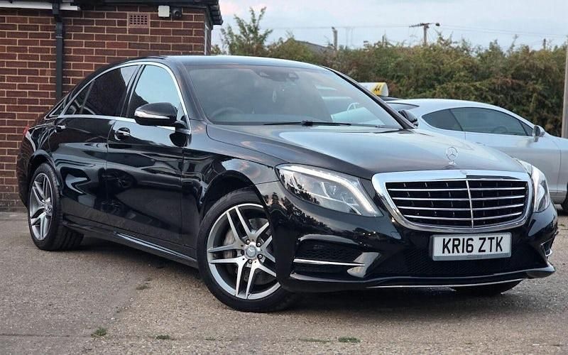Black Used 2016 Mercedes S350 AMG line Sedan | £21,849 (Fair price) - Image 1/4