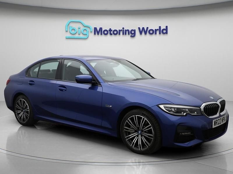 Blue Used 2022 BMW 330e M Sport Sedan | £22,200 (Good price) - Image 1/4
