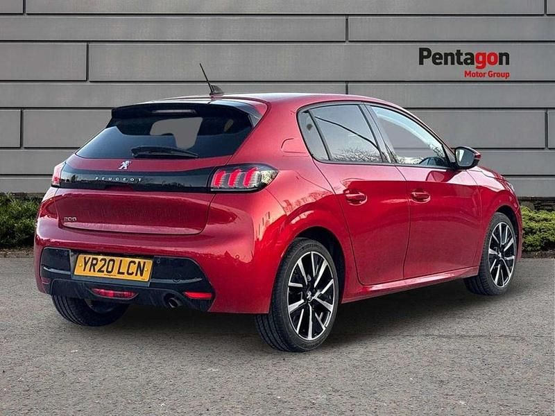 Usado Peugeot 208 Allure Premium 101 HP (74 kW) 2020 Vermelho Citadino