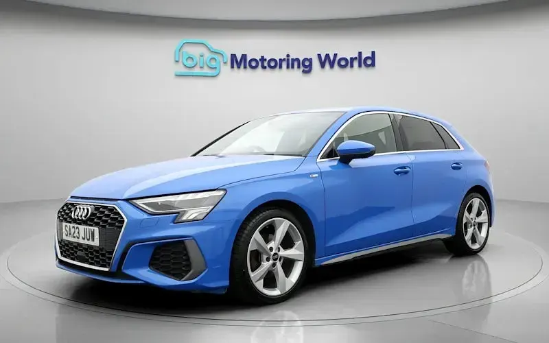 Used Audi A3 Sportback S-Line 110 HP (80 kW) 2023 Blue Hatchback