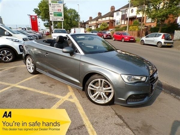 Grey Used 2015 Audi A3 Cabriolet S-Line Cabriolet | £10,355 (Fair price) - Image 1/1