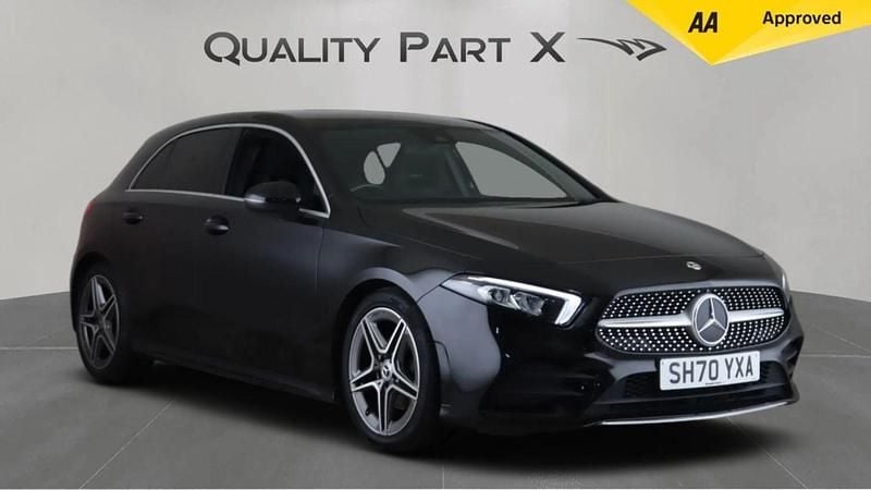Black Used 2020 Mercedes A180 AMG line Hatchback | £15,200 (Good price) - Image 1/4