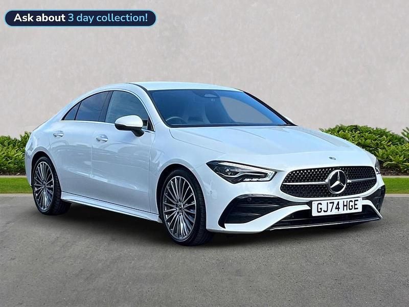 White Used 2024 Mercedes CLA180 AMG Line Premium Sedan | £29,699 (Expensive) - Image 1/4