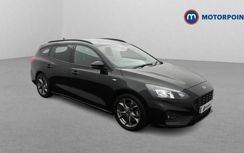 Black Used 2020 Ford Focus ST-Line Estate | £13,399 (Fair price) - Image 1/4