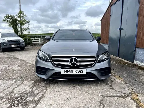 Used Mercedes E220 AMG line 194 HP (142 kW) 2018 Grey Sedan