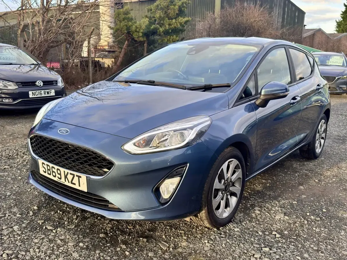 Usado Ford Fiesta Trend 2019 Azul Utilitario