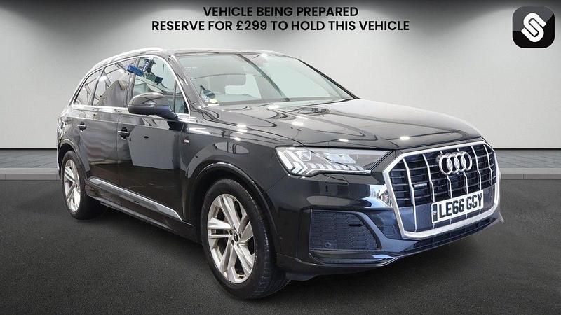 Used Audi Q7 S-Line 231 HP (169 kW) 2021 Mythos black metallic/mythos black metallic SUV