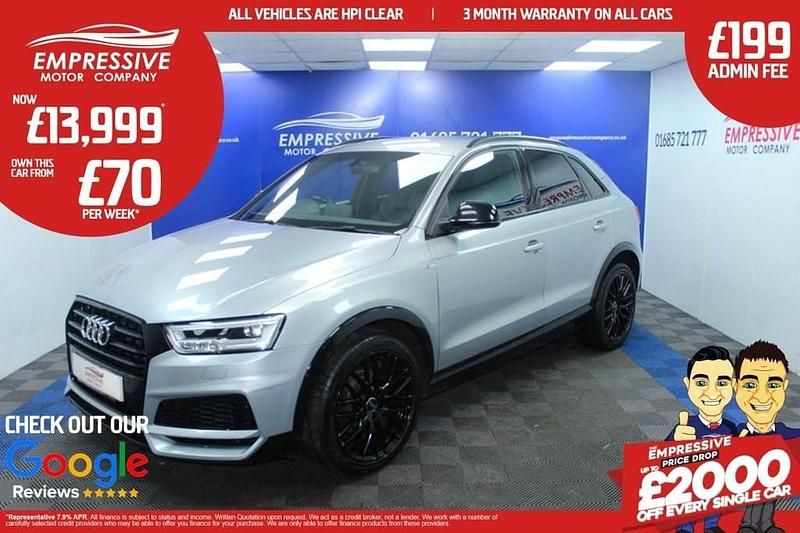 Silver Used 2018 Audi Q3 Black Edition SUV | £13,999 (Fair price) - Image 1/4
