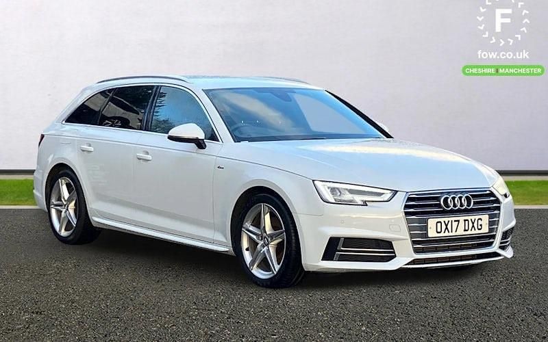 White Used 2017 Audi A4 S-Line Estate | £18,599 (Fair price) - Image 1/4