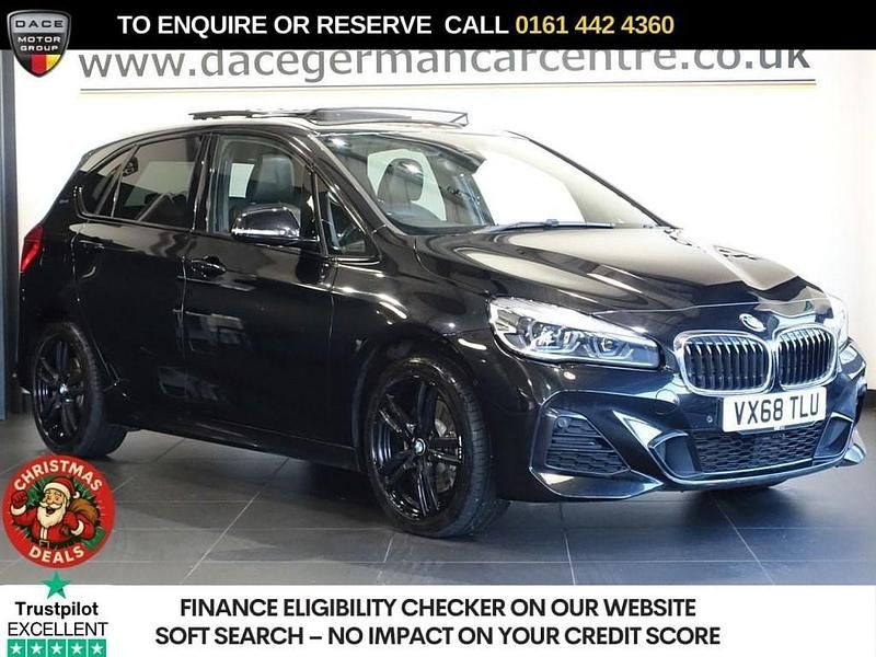 Black Used 2018 BMW 225 Active Tourer M Sport MPV | £12,489 (Fair price) - Image 1/3