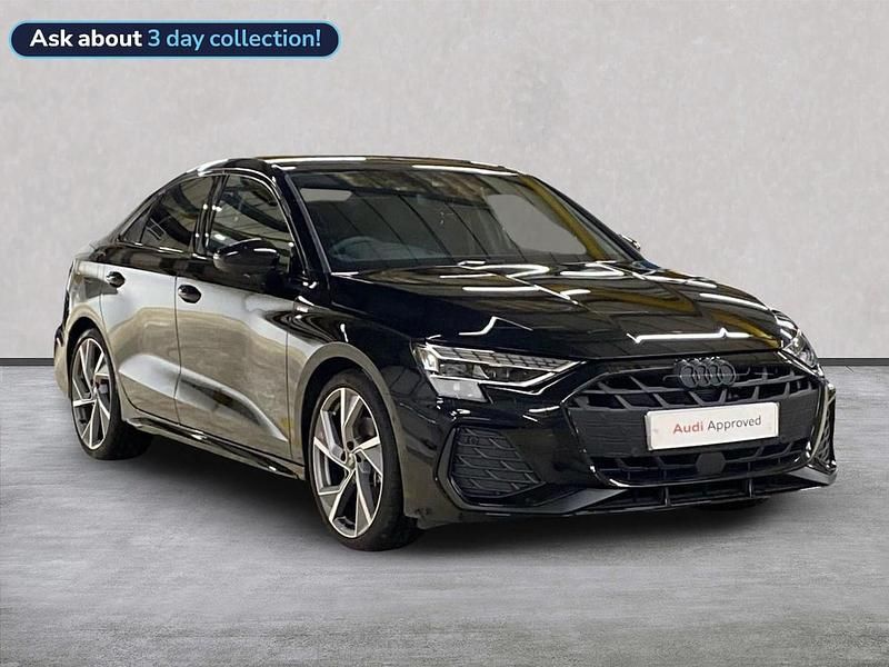 Used Audi A3 Black Edition 150 HP (110 kW) 2025 Black Sedan