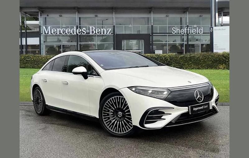 White Used 2022 Mercedes EQS450+ AMG Line Premium Plus Sedan | £48,485 (Fair price) - Image 1/4