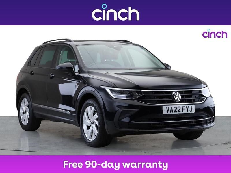 Black Used 2022 VW Tiguan Life SUV | £20,149 (Fair price) - Image 1/3