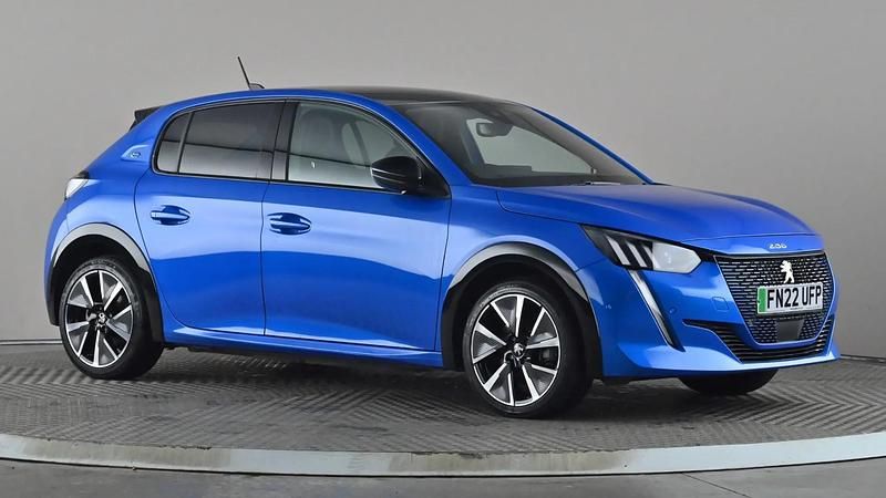 Used Peugeot e-208 Premium 100 kW (136 HP) 2022 Blue Hatchback