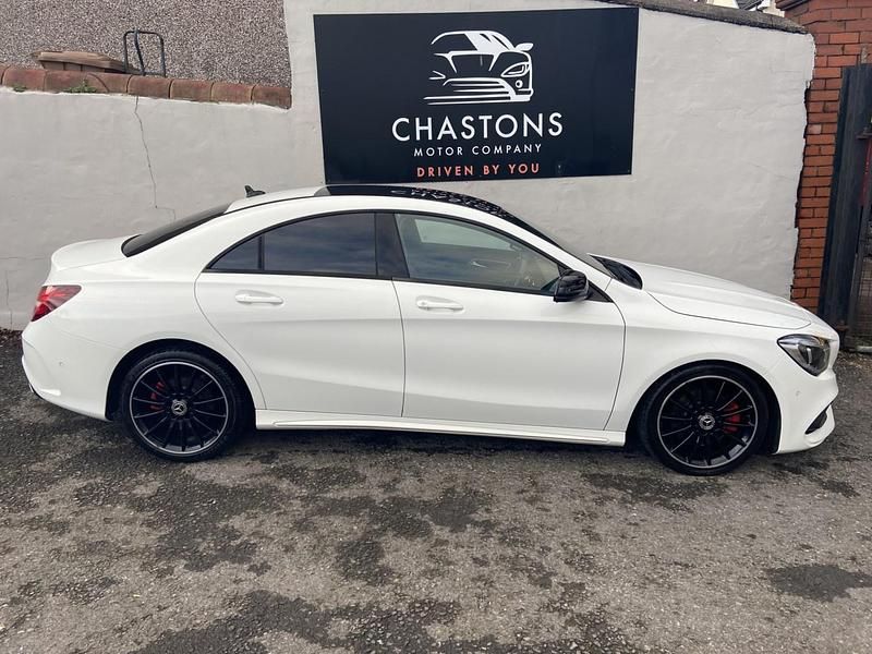 Used Mercedes CLA220 AMG line 177 HP (130 kW) 2018 White Sedan