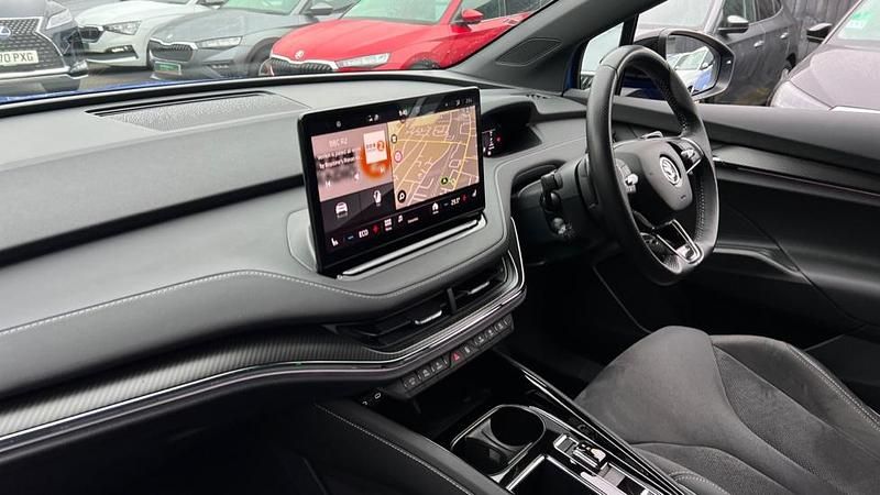 Used Skoda Enyaq iV SportlinePlus 194 kW (265 HP) 2023 Energy blue SUV