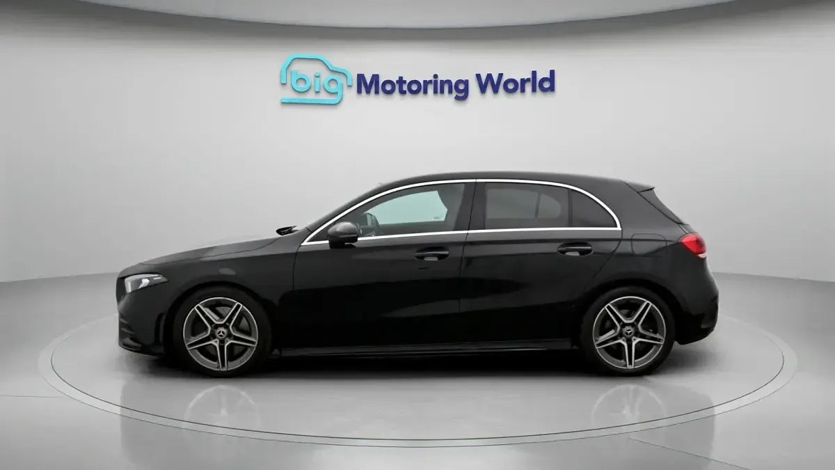 Used Mercedes A250 AMG line 224 HP (164 kW) 2020 Black Hatchback