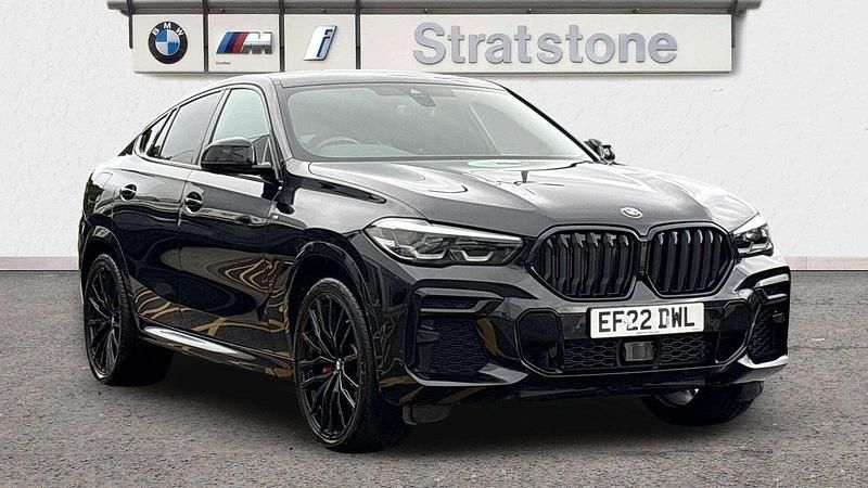 Black Used 2022 BMW X6 M Sport SUV | £44,750 (Fair price) - Image 1/3