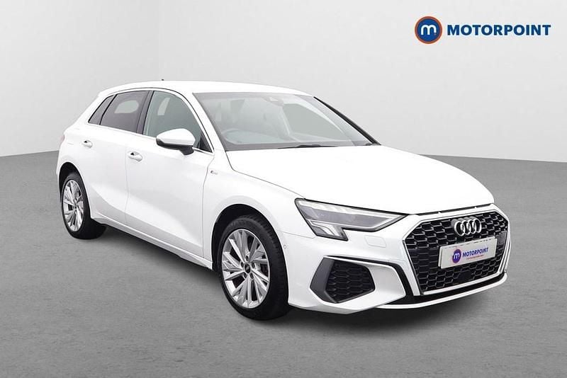 Used Audi A3 e-tron S-Line 2023 White Hatchback