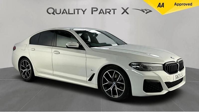 White Used 2021 BMW 520 M Sport Sedan | £21,000 (Fair price) - Image 1/4