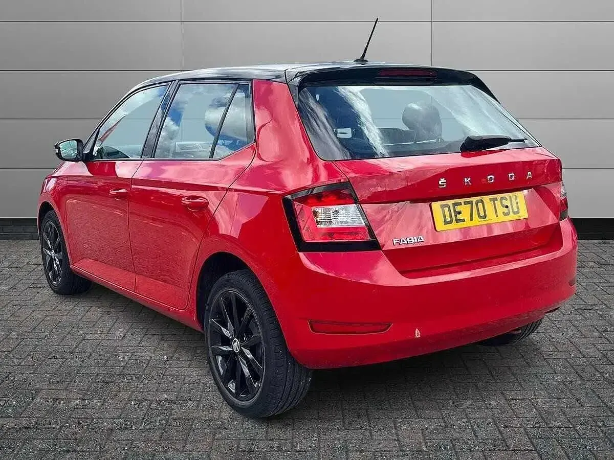 Used Skoda Fabia Colour Edition 94 HP (69 kW) 2020 Corrida red black magic pearl effect Hatchback