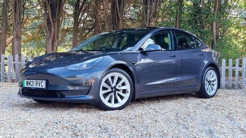 Grey Used 2021 Tesla Model 3 Long Range Sedan | £18,000 (Fair price) - Image 1/4