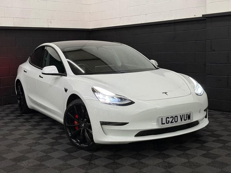 Used Tesla Model 3 Performance 330 kW (449 HP) 2020 White Sedan