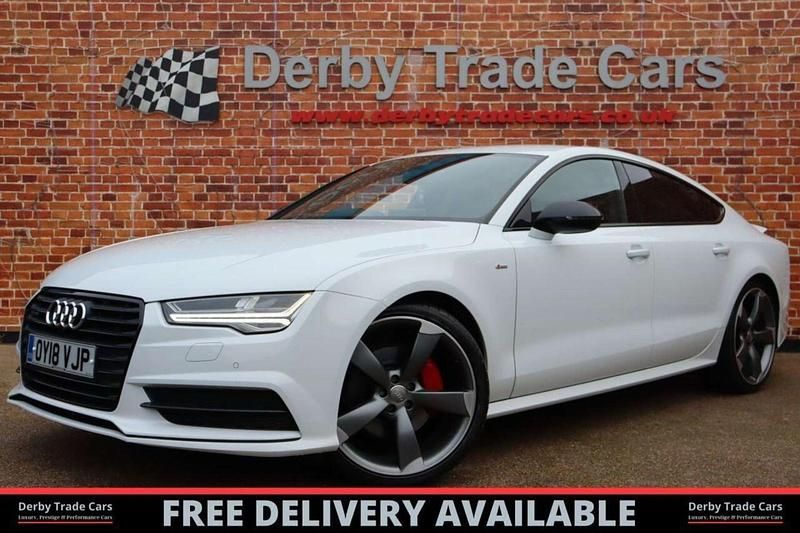 Used Audi A7 Sportback Black Edition 272 HP (200 kW) 2018 White Hatchback