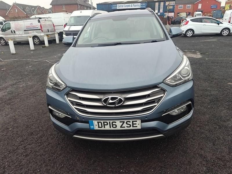 Used Hyundai Santa Fe Premium 2016 Blue SUV