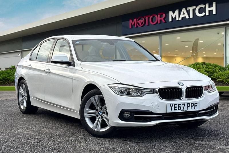 White Used 2017 BMW 318 Sport Line Sedan | £11,687 (Fair price) - Image 1/4