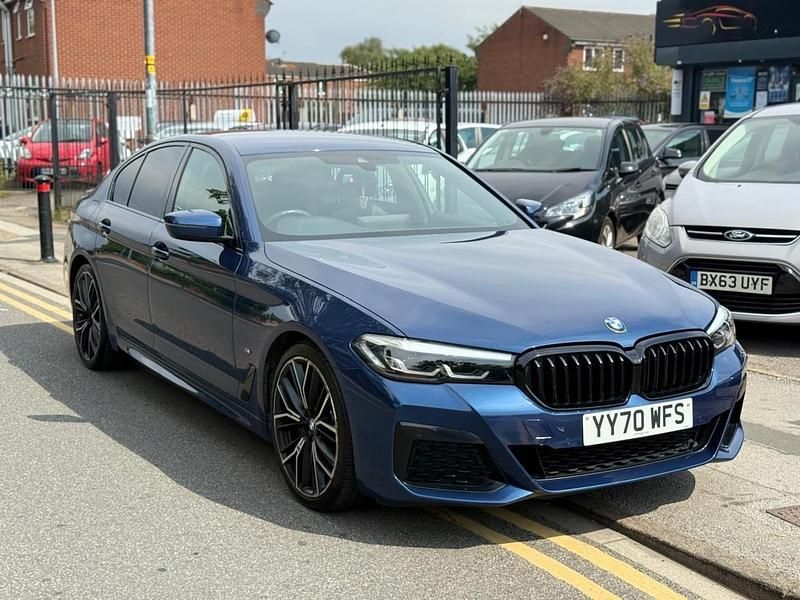 Blue Used 2021 BMW 520 M Sport Sedan | £25,199 (Fair price) - Image 1/4