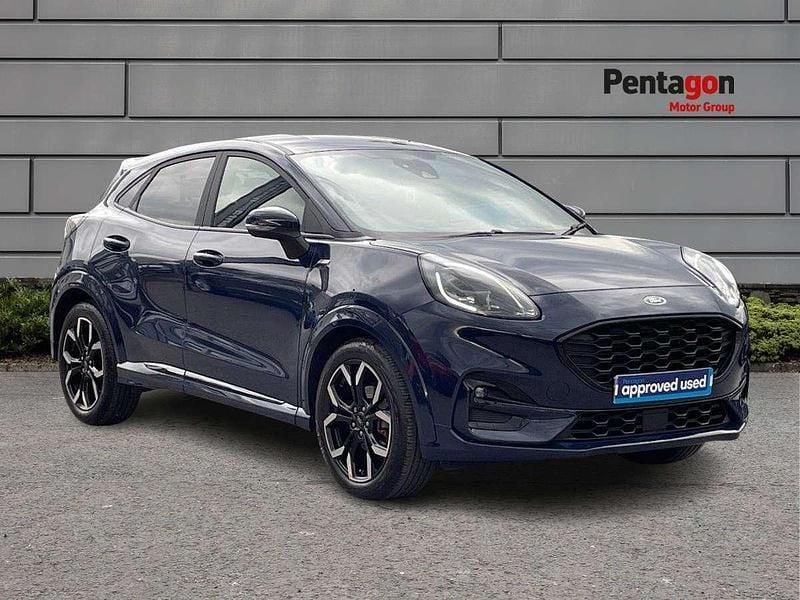 Desert island blue exclusive Used 2023 Ford Puma ST-Line X SUV | £16,995 (Good price) - Image 1/4