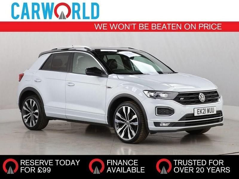 Silver Used 2021 VW T-Roc R-line SUV | £16,380 (Good price) - Image 1/3