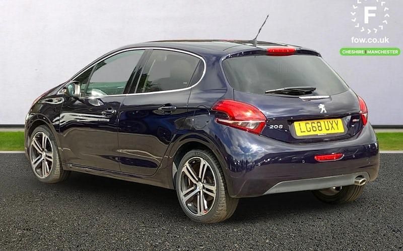 Used Peugeot 208 GT-line 109 HP (80 kW) 2018 Blue Hatchback