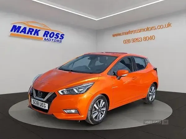 Usata Nissan Micra Acenta 71 CV (52 kW) 2018 Arancione Utilitaria