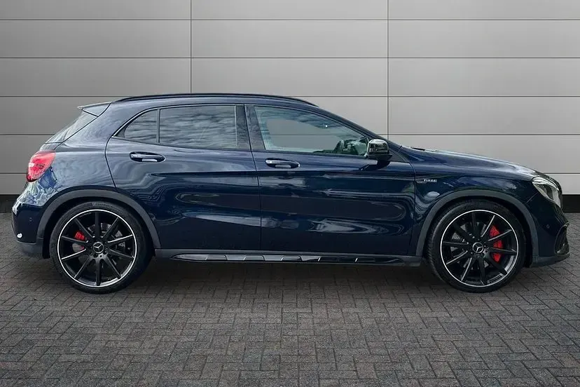 Used Mercedes GLA45 AMG Premium 381 HP (280 kW) 2017 Cavansite blue SUV
