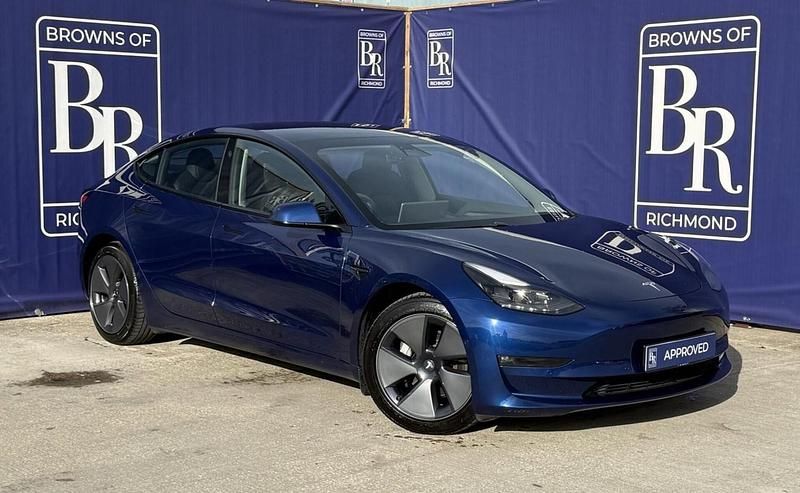 Blue Used 2021 Tesla Model 3 Long Range AWD Sedan | £21,399 (Fair price) - Image 1/4